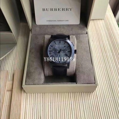 BURBERRY /BU9364/英倫城市經典計時腕錶-鐵灰/正品