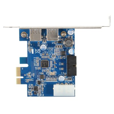 臺式機PCI-E PCIe轉USB3.0擴展卡轉接卡4口 NEC 20PIN前置 側插 W176.0307