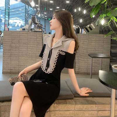[XIAO]法式洋裝夏季新款女裝設計感時尚高級小香風裙子（滿599元免運）