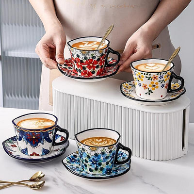QueenHouse· 波蘭 | 杯具陶瓷咖啡杯碟套裝高檔精致家用水杯高級