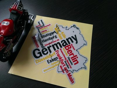 GERMANY 地圖反光貼紙 BMW X1 X3 F30 318d 320i FOCUS 4D 5D GOLF GTI