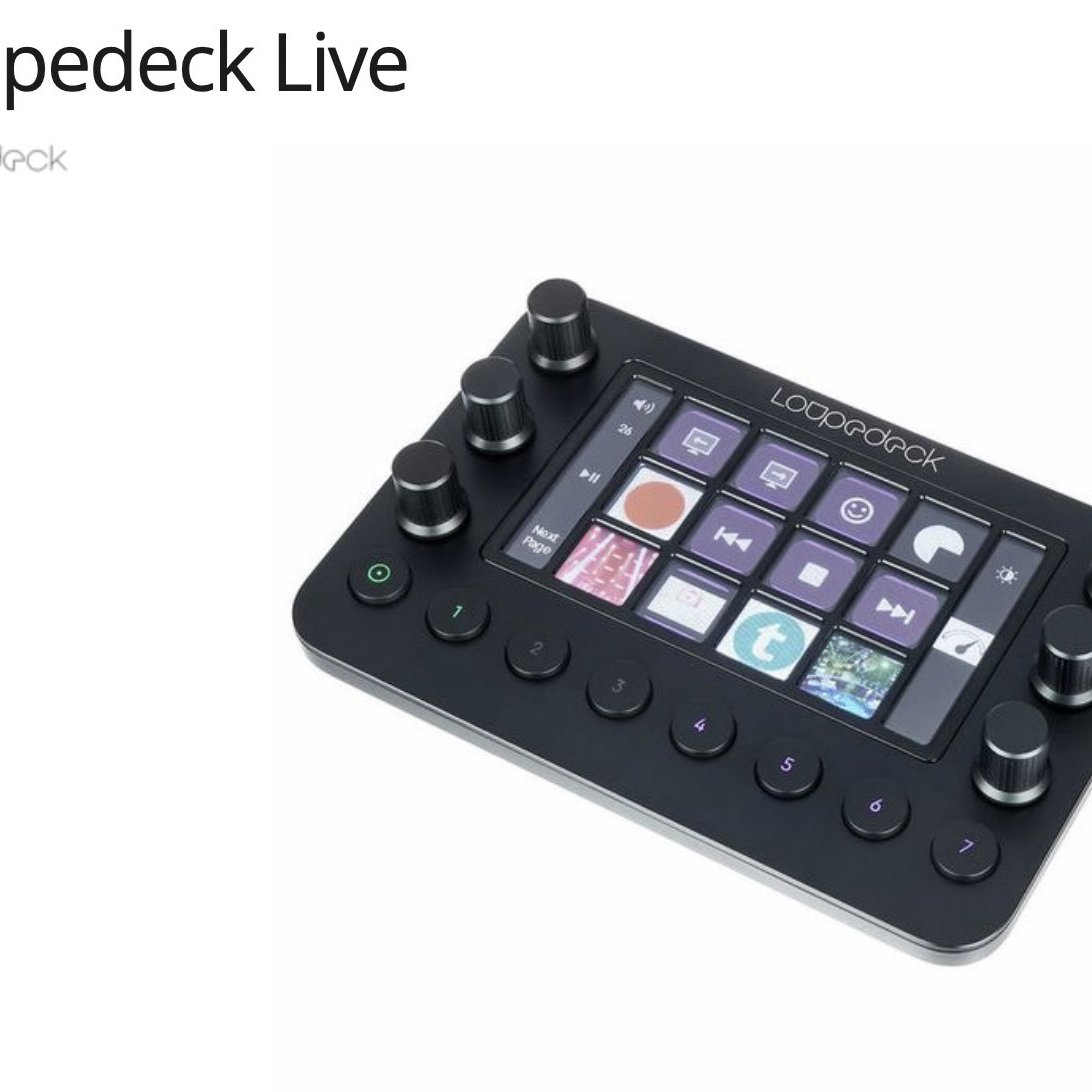 【eYe攝影】全新 現貨 LOUPEDECK Live 直播 影音創作專用控制台 觸控螢幕 遊戲 USB-C 導播機