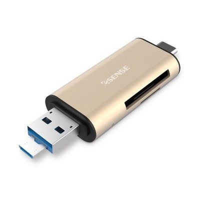 【米路3C】Esense K5 OTG 三合一鋁合金 記憶卡讀卡機 支援Type C/Micro USB/USB3.0