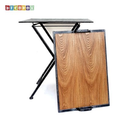 DecoBox北歐工業風橡木木色托盤桌(邊桌, 床尾桌, 迎賓桌)