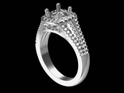 18K金鑽石1克拉空台 婚戒指鑽戒台女戒線戒 款號RD21505 特價40,200 另售GIA鑽石裸石