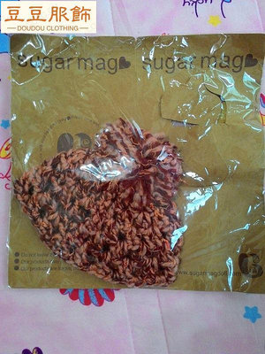 [新]Blythe小布Sugar Mag橘紅毛線帽-豆豆服飾