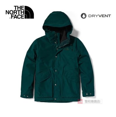 -7折特價-[雙和專賣店] THE NORTH FACE 男 DV刷毛兩件式外套/7QSZ/綠.黑