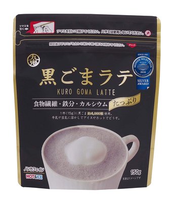 日本 九鬼 黑芝麻拿鐵 食物纖維 鐵 甜點 下午茶 沖泡 飲品