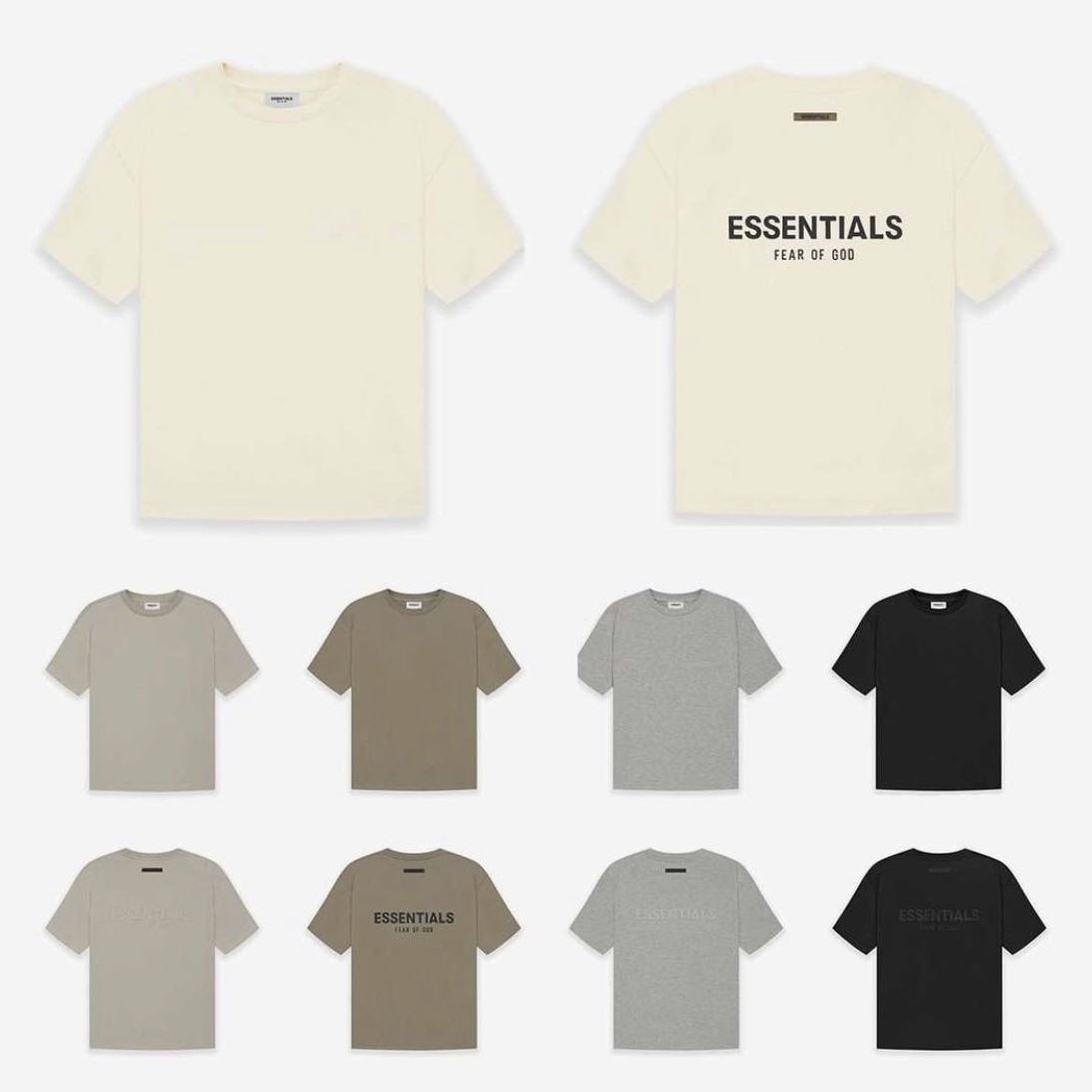 Fear Of God Essentials Boxy Logo T-Shirt 21SS 新款FOG Logo 背後