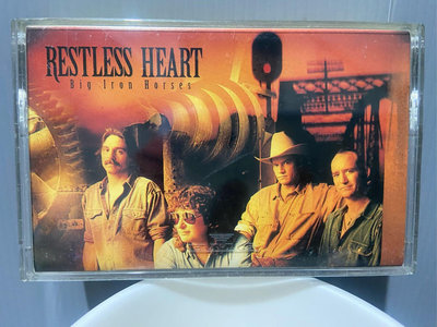 西洋磁帶【RESTLESS HEART– Big Iron Horses】驛動的心合唱團 有歌詞+樂迷卡+錄音帶卡帶6-2
