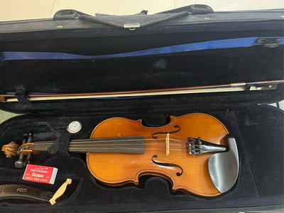 順風提琴@二手德國天然虎紋4/4小提琴。產地：德國。老琴。