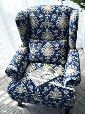 現貨沙發美式老虎椅美式輕奢單椅美式單人沙發椅臥室美式沙發老虎凳陽臺椅