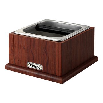 Tiamo.咖啡粉渣桶＋木盒(小) *BC0149 造型美觀.堅固耐用.清洗容易.造型簡易.適合營業咖啡機使用