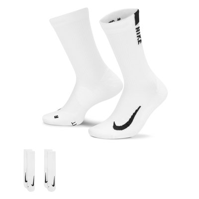 "爾東體育" Nike Multiplier 中筒運動襪 SX7557-100 兩雙一組 籃球襪 慢跑襪 訓練襪 休閒襪