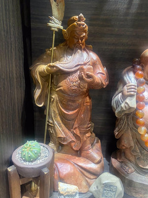 彌勒佛壽山石雕，關公壽山石雕，觀音壽山石雕，漁翁壽山石雕，喜4248