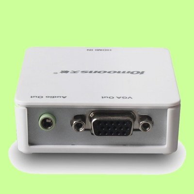 5Cgo【權宇】天敏AV220 HDMI轉VGA+音頻轉換器(盒/頭)1080P數位信號轉類比信號PC NB專用 含稅