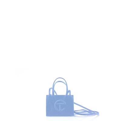 《十九號二手屋》現貨 Telfar 小款托特包 小方包 蔚藍色/Cerulean Small Shopping Bag
