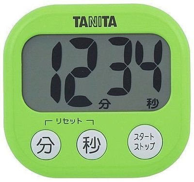 日本 TANITA 計時器 電子 TD-384 超大螢幕顯示＊水蘋果＊V-038