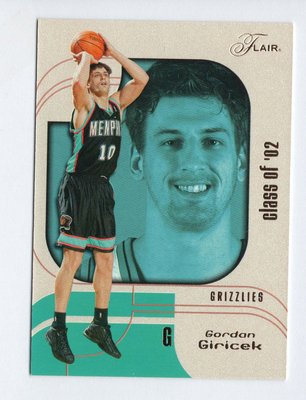 NBA 2002-03 Fleer Flair Gordan Giricek RC #120  限量新人卡/1750