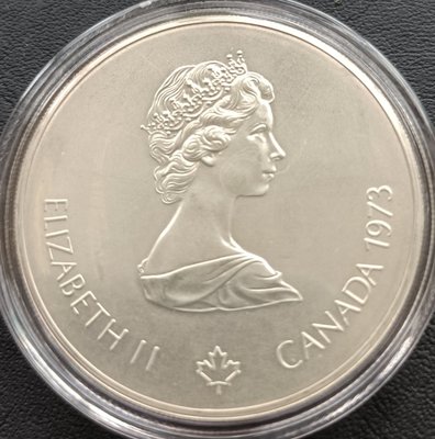 加拿大   1976蒙特婁奧運    5元  1973年     銀幣(92.5%銀)   1831