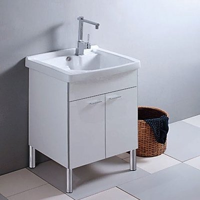 《優亞衛浴精品》CORINS 柯林斯磁盆洗衣槽100%防水實心發泡板浴櫃 EN-60
