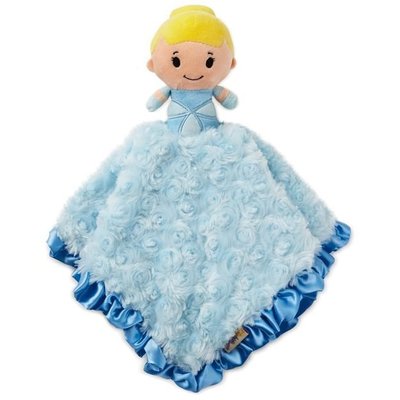 預購 美國 Hallmark Disney Q版 迪士尼灰姑娘 仙杜瑞拉玩偶安撫巾 新生兒 小毯子 玩偶 彌月禮 生日禮