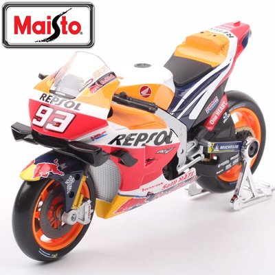 【MM93模型車】Marquez 2021年 Honda RC213V MotoGP賽車 美馳圖 Maisto 1/18