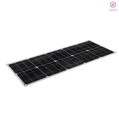 便攜式太陽能電池板 40W 單晶矽太陽能充電板防水帶 DC/USB 輸出,適用於戶外野營旅行[15][新到貨]森女孩