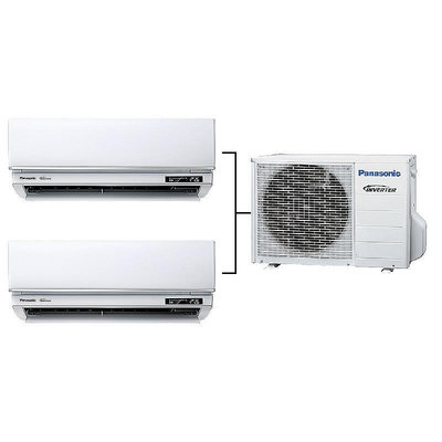 Panasonic國際牌冷氣1對2雙胞胎變頻分離式冷氣機冷暖氣(CU-2J45FHA2/CS-UX22BA2*2