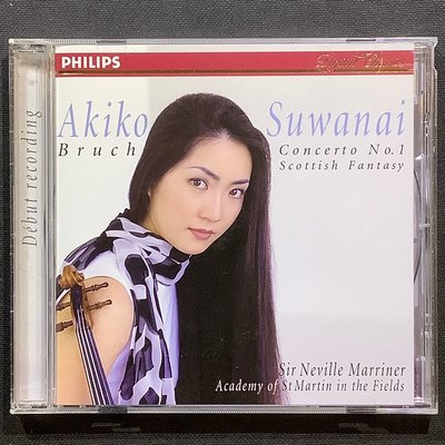 Akiko Suwanai諏訪內晶子/小提琴 Bruch布魯赫-第一號小提琴協奏曲/蘇格蘭幻想曲 1996年日本版