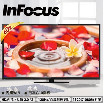 (日本工廠十代面板)InFocus鴻海60吋液晶連網顯示器XT-60CM802高雄市店家