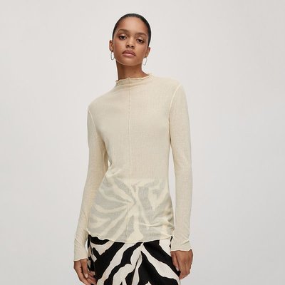【全新現貨】Massimo Dutti 女裝2022夏新品氣質修身純色立領小眾設計感針織衫06812760318