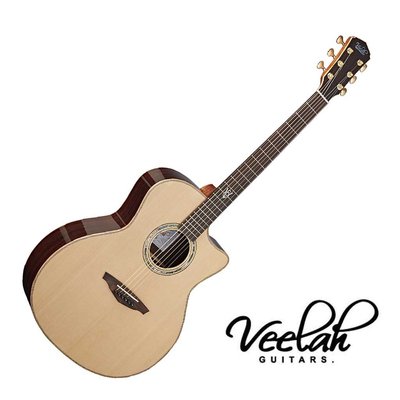 全新款 Veelah V8 GAC 40吋 全單 民謠吉他 - 【他，在旅行】
