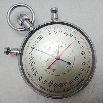【timekeeper】 80年代盒裝蘇聯製Slava雙秒針20石機械專業碼錶/碼表/馬錶(超大錶徑)(免運)