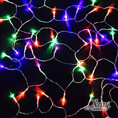 X射線【X411373】50燈LED電池燈(四彩)，聖誕樹/LED/聖誕燈飾/造型燈/聖誕佈置/裝飾燈/聖誕樹