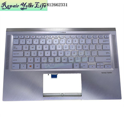 電腦零件華碩ZenBook 14 UX431 UX431U UX431F UX431FA背光鍵盤八九新 US筆電配件