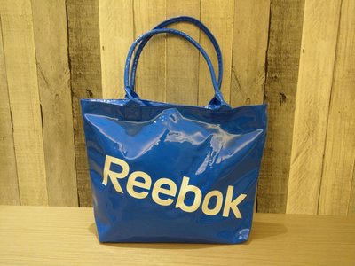 現貨 南◇ REEBOK 購物袋 肩背包 托特包 包包 藍色 運動手提包上課 書包  男女 海灘 側背包 逛街 夏天