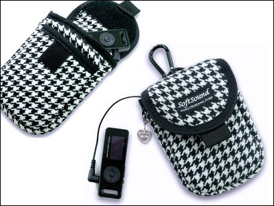 [休閒時尚] 耳畔喇叭MP3隨身袋-1入 (咖啡色)