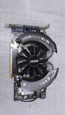 【 創憶電腦 】MSI 微星 N550GTX-Ti Cyclone OC 1GB DDR5 顯示卡 良品 直購價400元