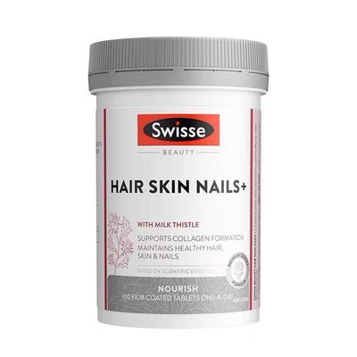 澳洲Swisse Hair Skin Nails+膠原蛋白彈力美肌錠100錠