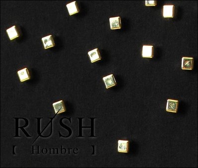 RUSH Hombre (韓國空運)正韓貨 設計師款不規則亮面立方體短袖上衣 (黑/金兩色) (原價1080)