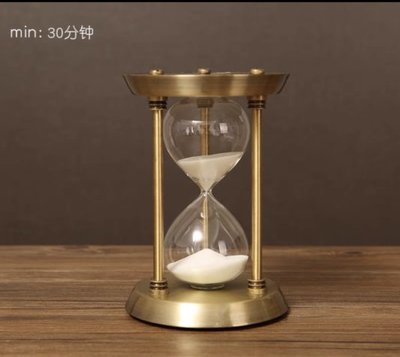 【精選好物】沙漏時間沙漏計時器30/60分鐘個性復古創意金屬擺件生日禮物客廳裝飾
