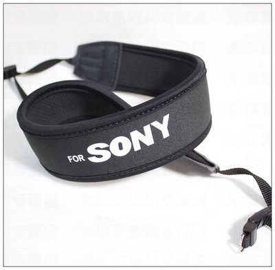 御彩數位@For Sony 減壓背帶 黑底白字版  數位相機 防滑設計 寬版加厚 單眼 類單眼 相機肩帶