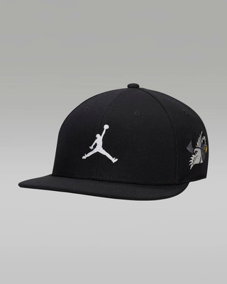 ➕鞋家➕ 配件 NIKE JORDAN Pro 刺繡LOGO 可調式 棒球帽 帽子 黑色 FD5183-010