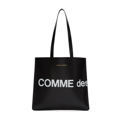 [全新真品代購] COMME des GARCONS LOGO 皮革 托特包 / 購物包 (川久保玲)