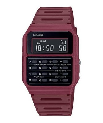 【威哥本舖】Casio原廠貨 CA-53WF-4B 經典計算機錶 紅色款 CA-53WF