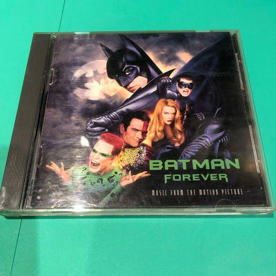 ［二手品］早期1995年Batman forever 蝙蝠俠3 電影原聲帶CD