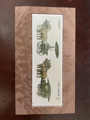 中國大陸郵票 T151M 銅馬車 小型張 1990.06.20發行