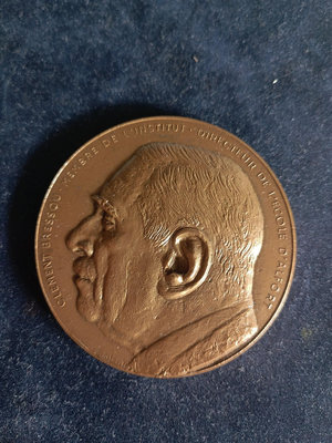 1971年法國銅章，直徑68mm，雕刻師Paul Belmo40026