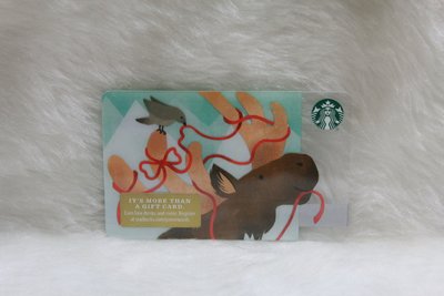 美國 2018 星巴克 STARBUCKS 麋鹿與鳥 聖誕系列 隨行卡 儲值卡 星巴克卡 收藏
